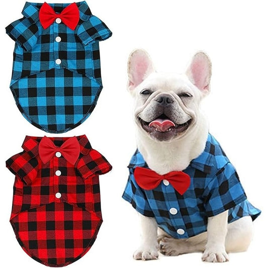 Classic-Plaid-Dog-Shirt