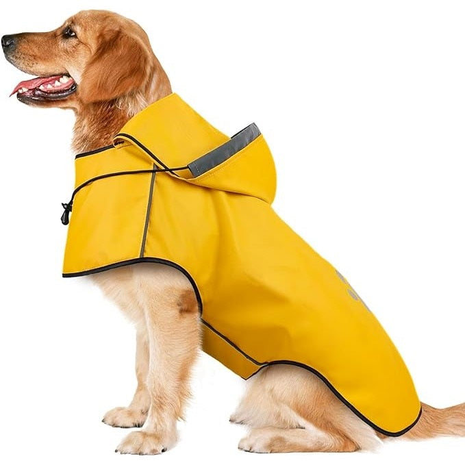 Yellow-Rain-Rover-Hoodie-For-Dog